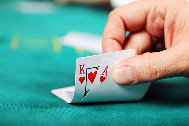 Live casino dealer and gaming table